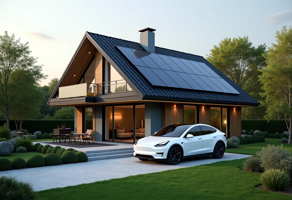 tesla home : transformer votre maison en modèle durable  pour illustrer cet article  je vous suggère d utiliser les mots-clés  maison écologique  pour trouver des images pertinentes