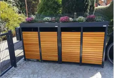 Solutions créatives pour cacher les poubelles dans votre jardin